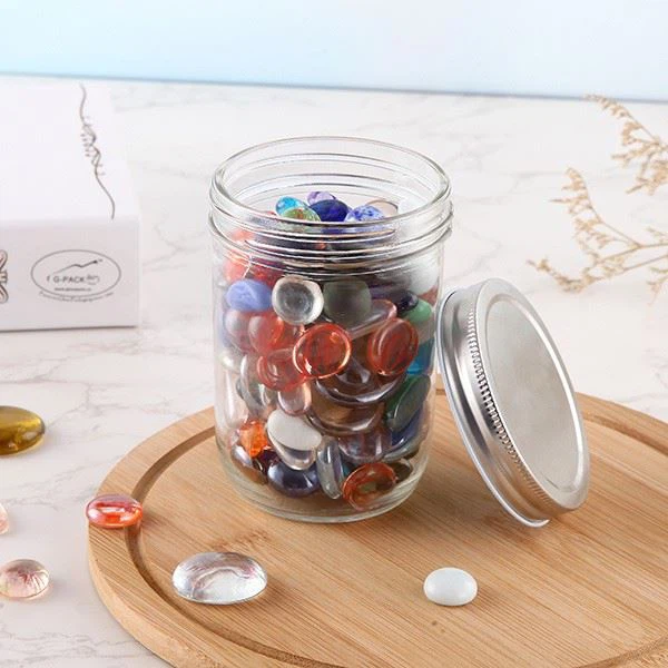 650ml Glass Jar Mason Jar With Metal Lid For Food Storage