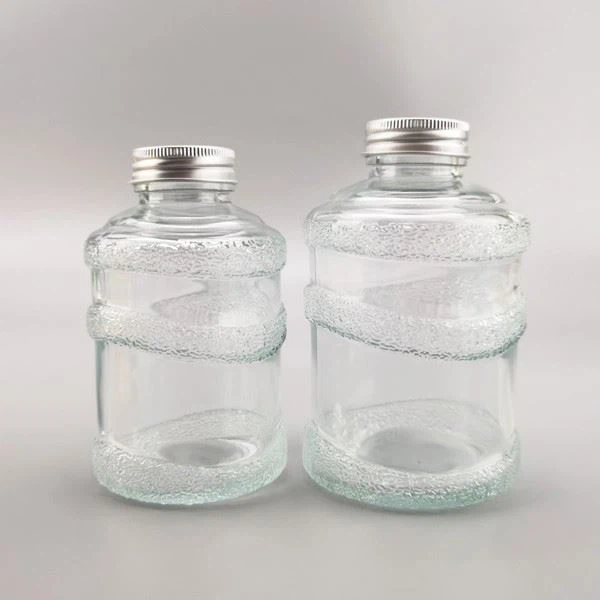 Round Glass Drinking Bottle