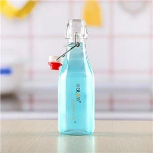 Ampolla de vidre transparent