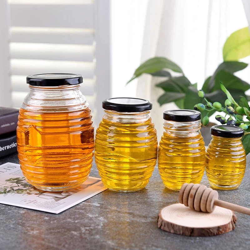 glass honey jar glass honey jar