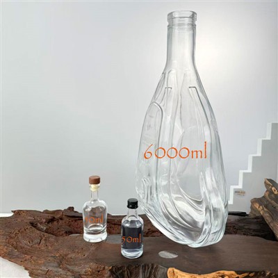 Diferents mides d’ampolles de licor: de 50 ml de miniatures a 6.000 ml de geg...